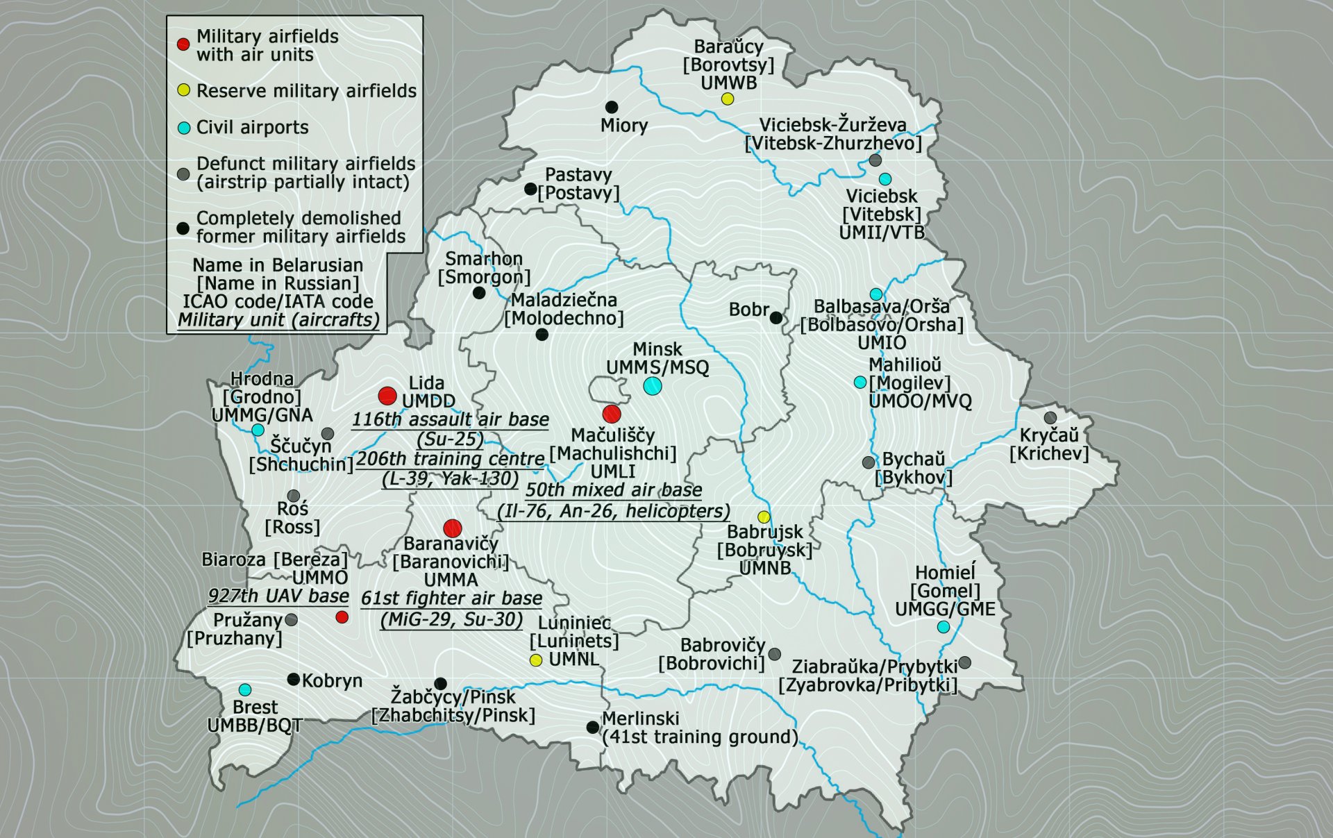 Военните бази в Беларус