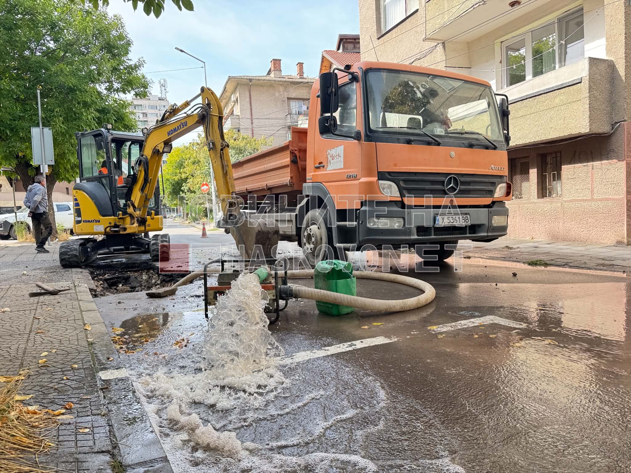 Част от центъра на Хасково е без вода заради ВиК авария